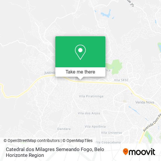Catedral dos Milagres Semeando Fogo map
