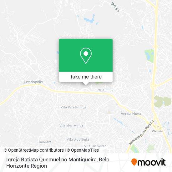 Mapa Igreja Batista Quemuel no Mantiqueira