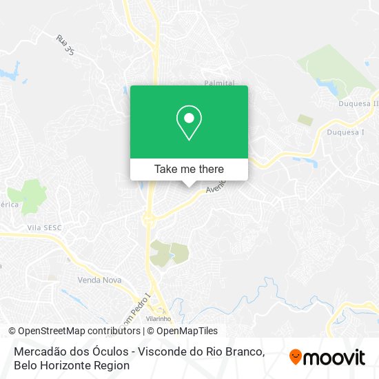 Mercadão dos Óculos - Visconde do Rio Branco map
