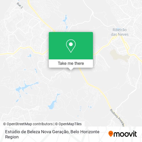 Estúdio de Beleza Nova Geração map