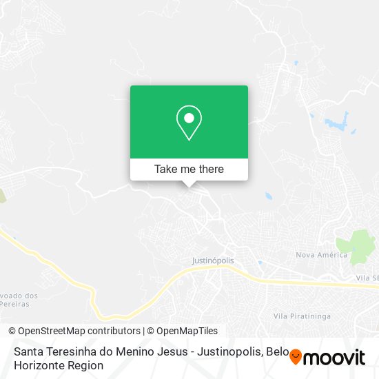 Santa Teresinha do Menino Jesus - Justinopolis map