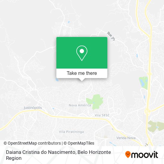Daiana Cristina do Nascimento map