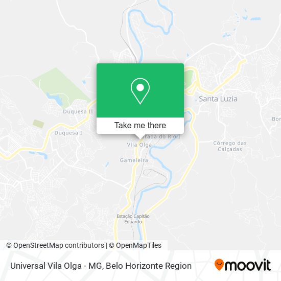 Universal Vila Olga - MG map