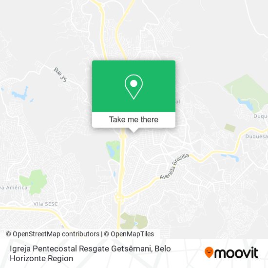 Mapa Igreja Pentecostal Resgate Getsêmani