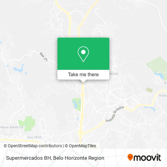 Supermercados BH map