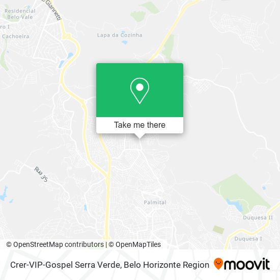 Crer-VIP-Gospel Serra Verde map