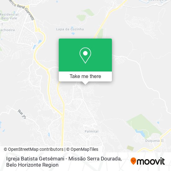 Igreja Batista Getsêmani - Missão Serra Dourada map