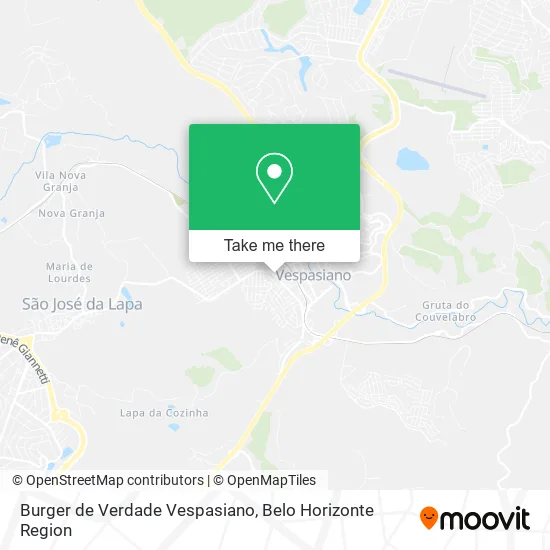 Burger de Verdade Vespasiano map