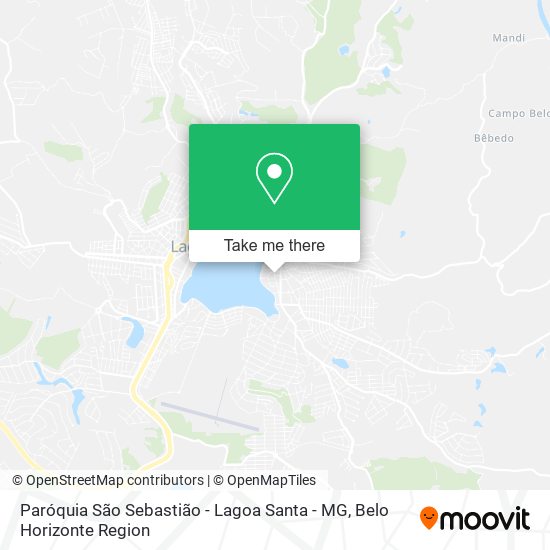Paróquia São Sebastião - Lagoa Santa - MG map