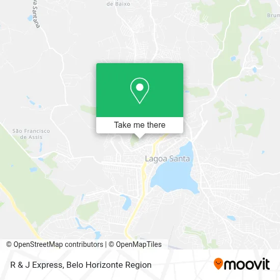 R & J Express map