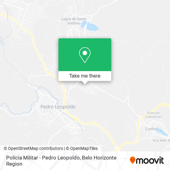Mapa Polícia Militar - Pedro Leopoldo