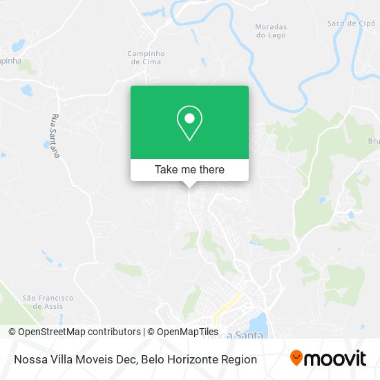Nossa Villa Moveis Dec map