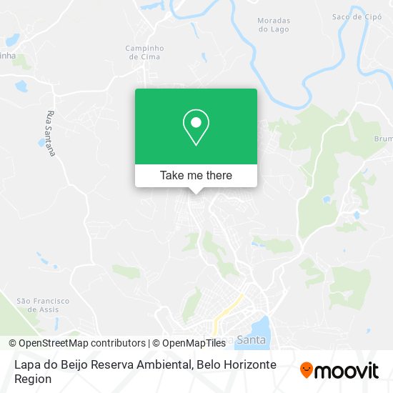 Lapa do Beijo Reserva Ambiental map