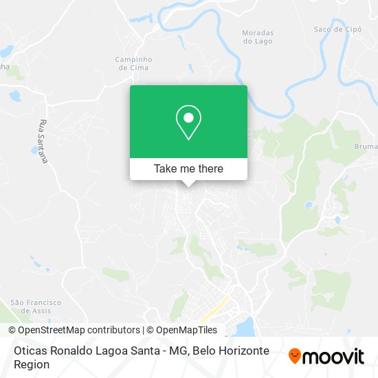 Oticas Ronaldo Lagoa Santa - MG map