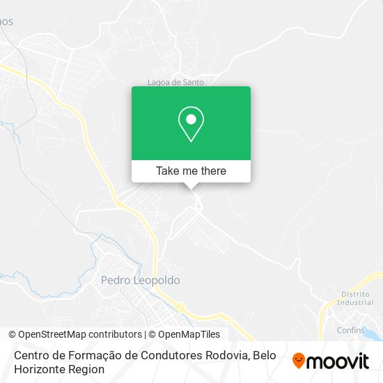 Mapa Centro de Formação de Condutores Rodovia