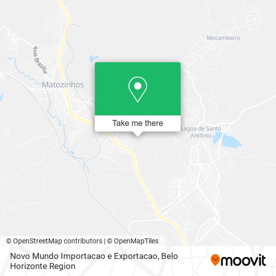 Novo Mundo Importacao e Exportacao map