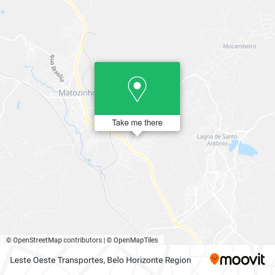 Leste Oeste Transportes map