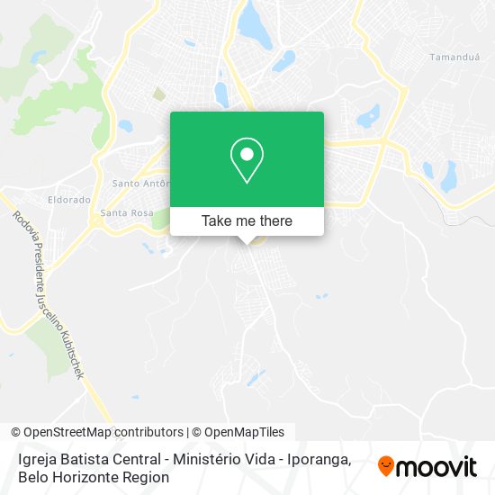 Igreja Batista Central - Ministério Vida - Iporanga map