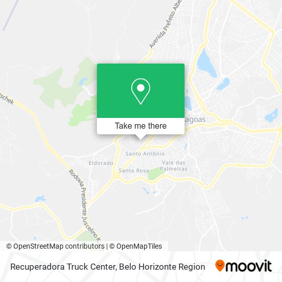 Recuperadora Truck Center map