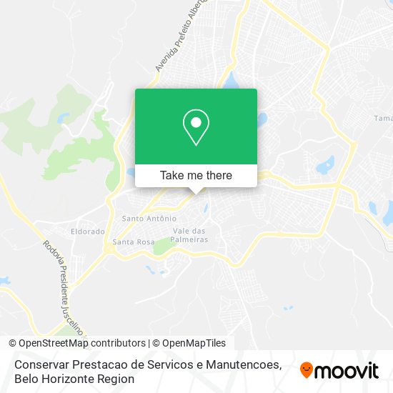 Conservar Prestacao de Servicos e Manutencoes map