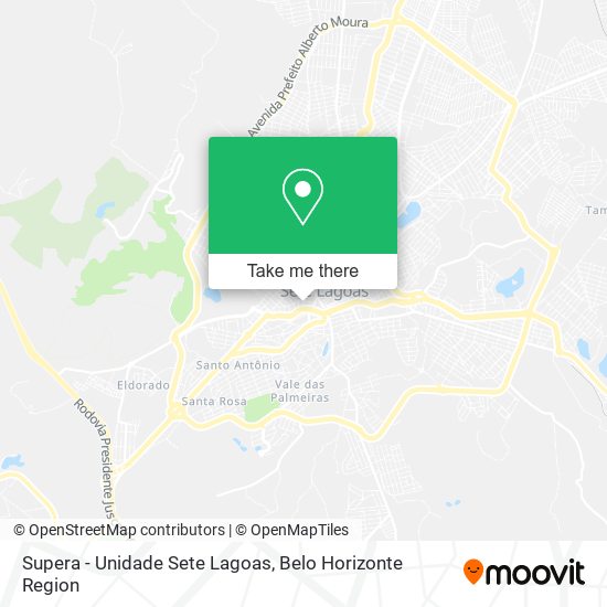 Supera - Unidade Sete Lagoas map