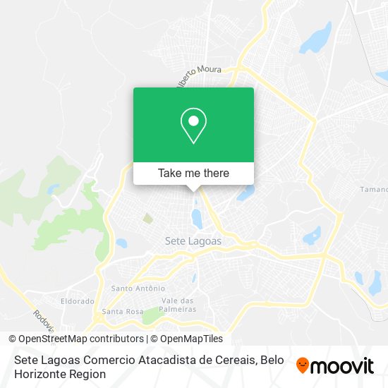 Sete Lagoas Comercio Atacadista de Cereais map