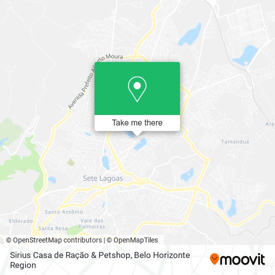 Sirius Casa de Ração & Petshop map