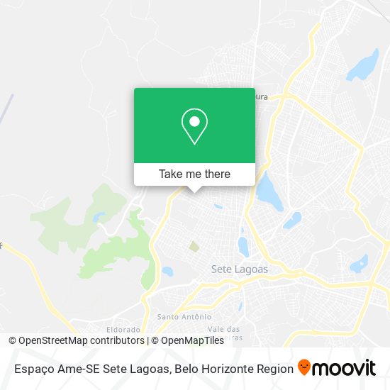 Espaço Ame-SE Sete Lagoas map