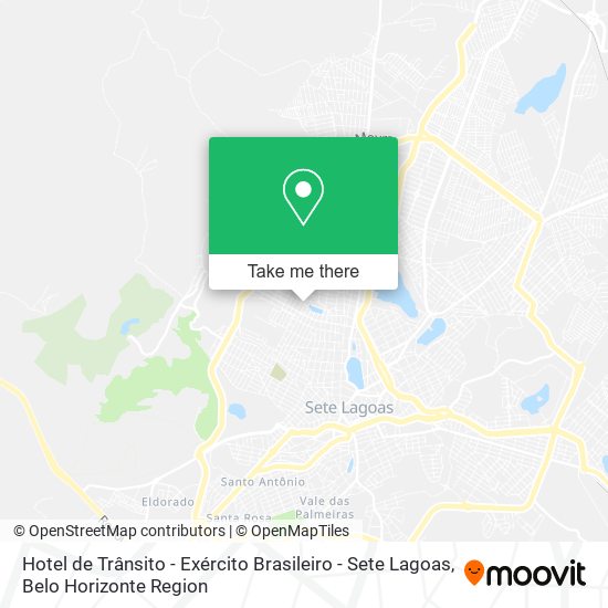 Hotel de Trânsito - Exército Brasileiro - Sete Lagoas map