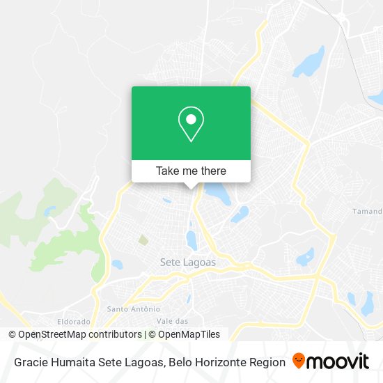 Gracie Humaita Sete Lagoas map