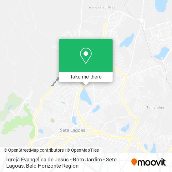 Igreja Evangélica de Jesus - Bom Jardim - Sete Lagoas map