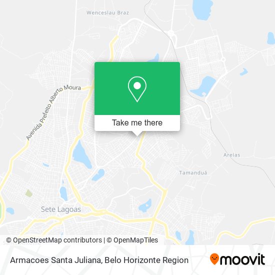 Armacoes Santa Juliana map