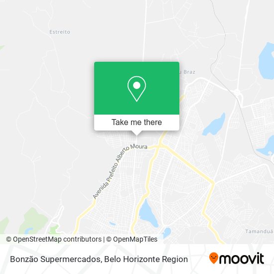 Bonzão Supermercados map