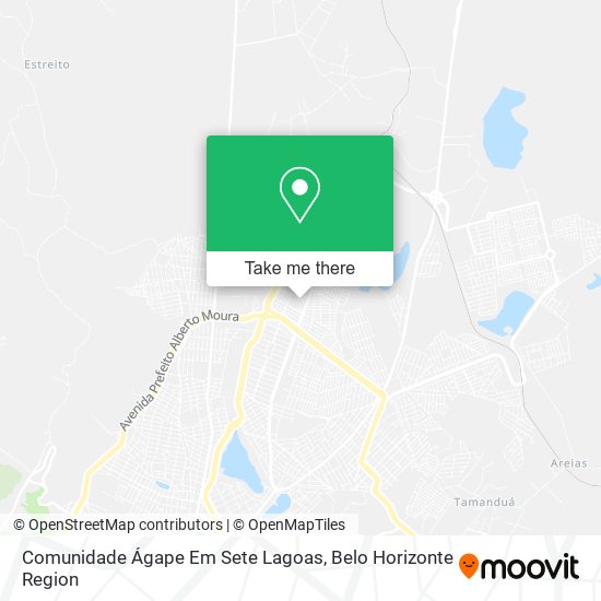 Comunidade Ágape Em Sete Lagoas map