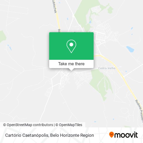 Cartório Caetanópolis map