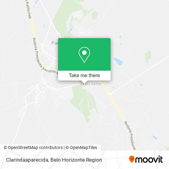 Clarindaaparecida map