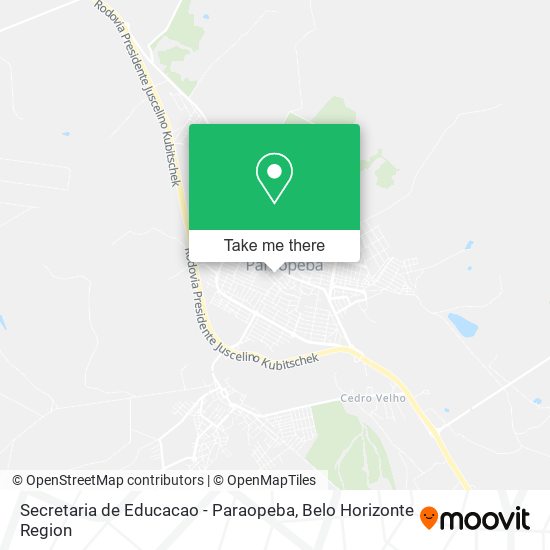 Secretaria de Educacao - Paraopeba map