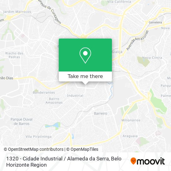 1320 - Cidade Industrial / Alameda da Serra map