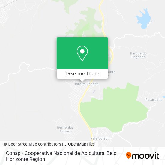 Conap - Cooperativa Nacional de Apicultura map