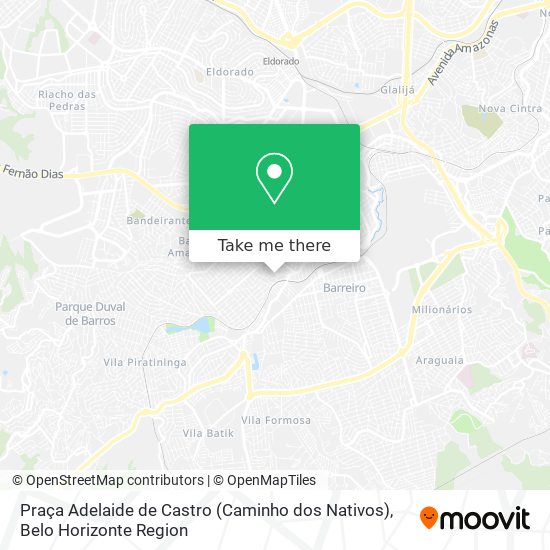 Praça Adelaide de Castro (Caminho dos Nativos) map