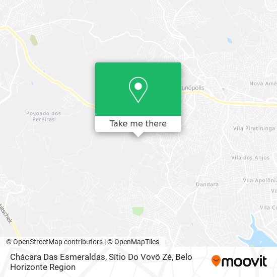 Chácara Das Esmeraldas, Sítio Do Vovô Zé map