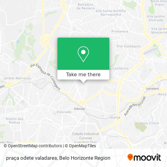 praça odete valadares map