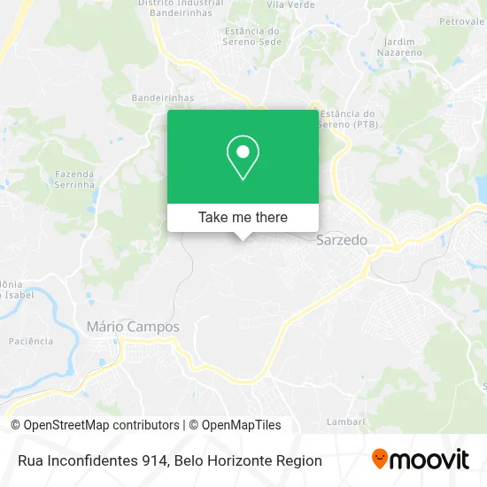 Rua Inconfidentes 914 map