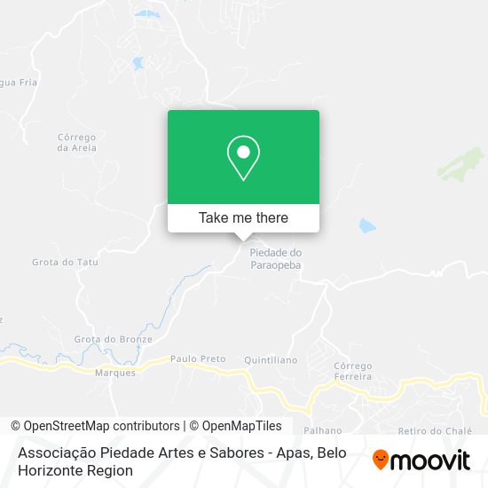 Associação Piedade Artes e Sabores - Apas map