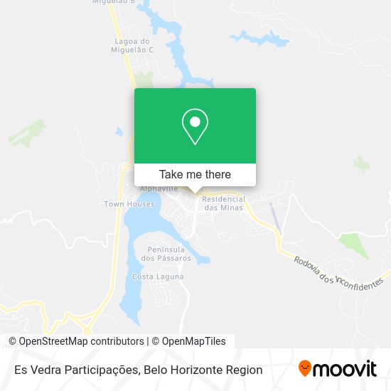Es Vedra Participações map