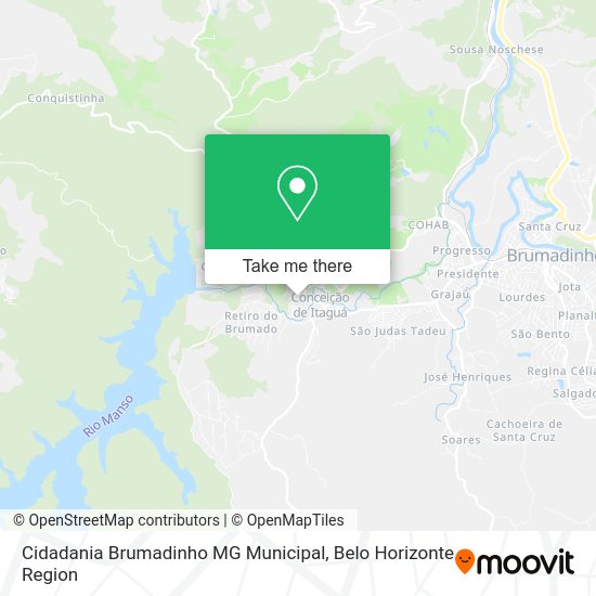 Cidadania Brumadinho MG Municipal map