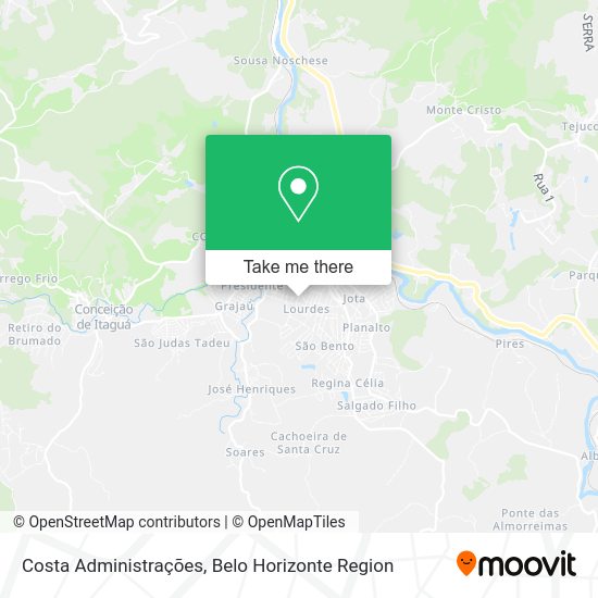 Costa Administrações map