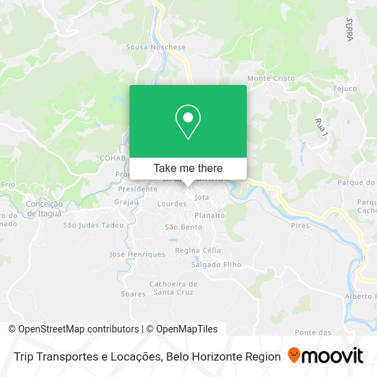 Trip Transportes e Locações map