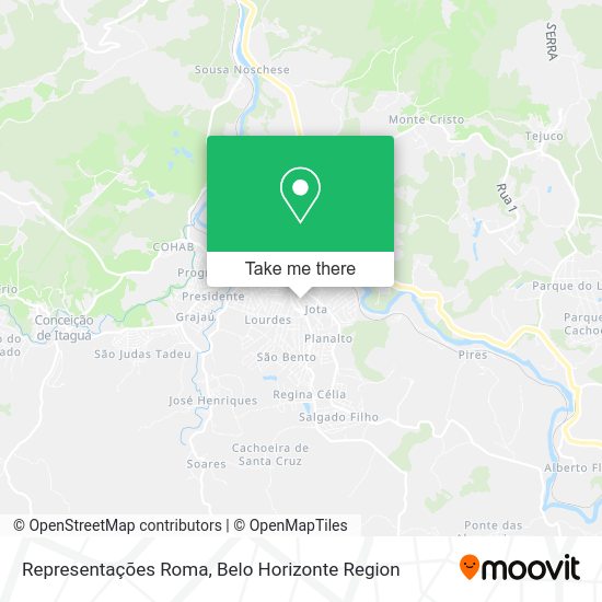 Representações Roma map