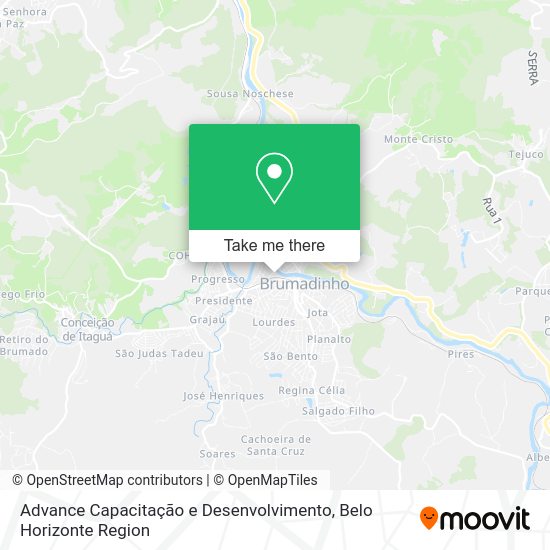 Advance Capacitação e Desenvolvimento map